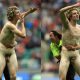 streaker naked on the pitch