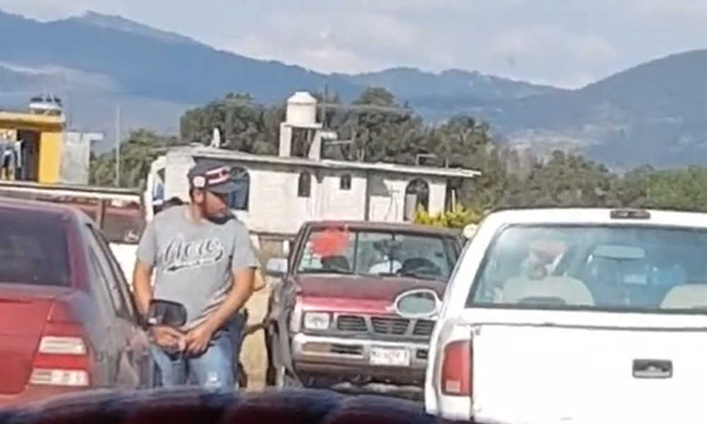 man caught peeing in public in parking lot