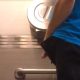 man with thick big dick caught peeing in public toilet