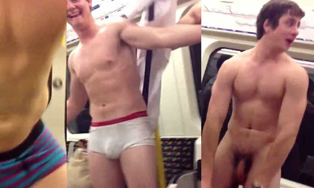 straight guy stripping naked in london underground