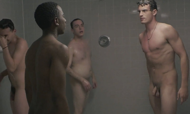 many hot guys full frontal naked in movie shower scene