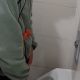 Hot Danish guy caught peeing at a urinal by a hidden camera