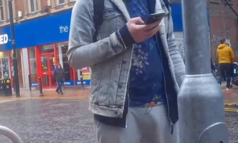 guy with nice bulge captured on hidden cam in the street