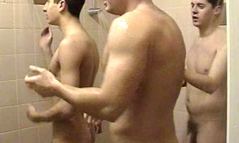 straight footballers caught naked in communal shower