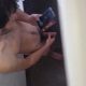 guy caught jerking off in shower stall