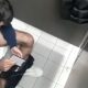 Horny guy spied on toilet while jerking off