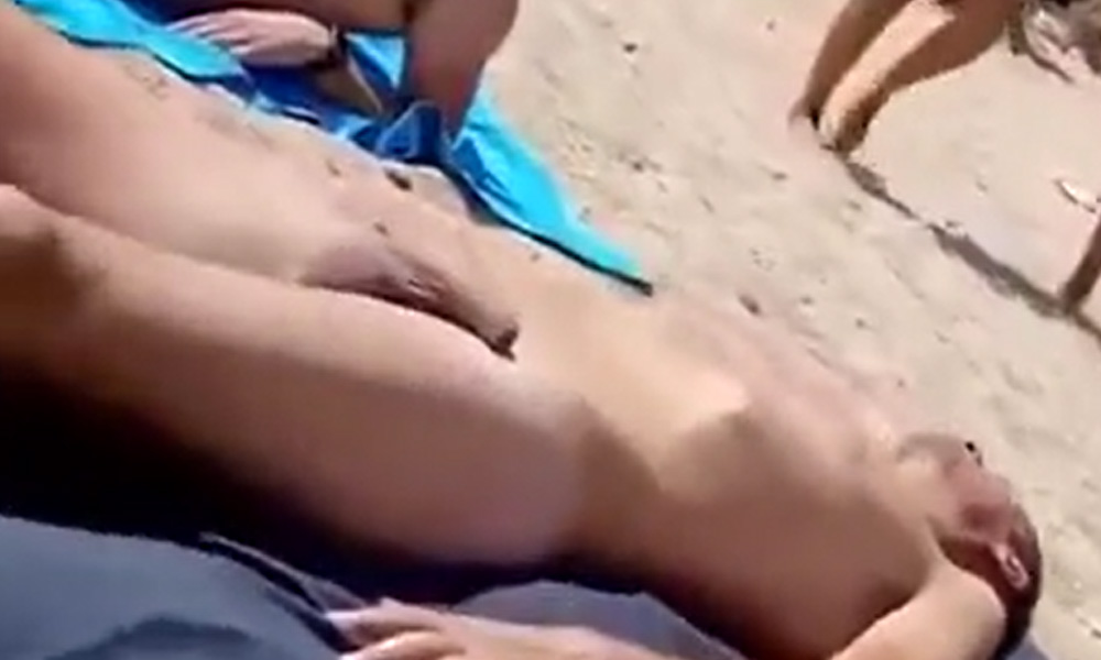 A bunch of naked guys caught at the naturist beach