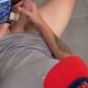 Guy with thick dick found masturbating in a public toilet