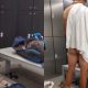 Italian tennis player naked in the locker room