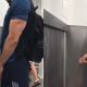 Hot guy peeing and stretching his dick at urinals