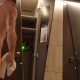 Muscular guy caught getting naked in changing room